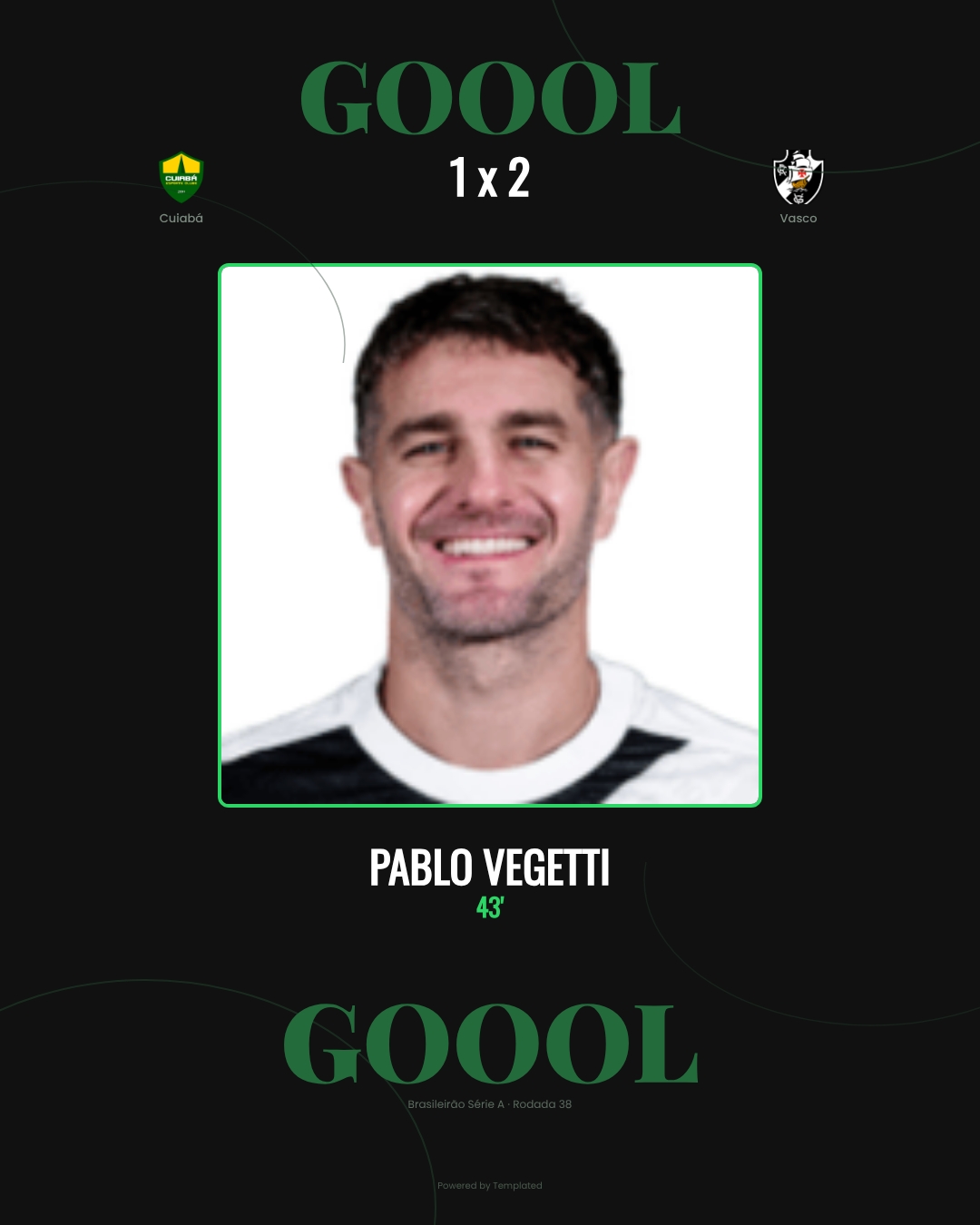 Pablo Vegetti - Cuiabá 1 x 2 Vasco