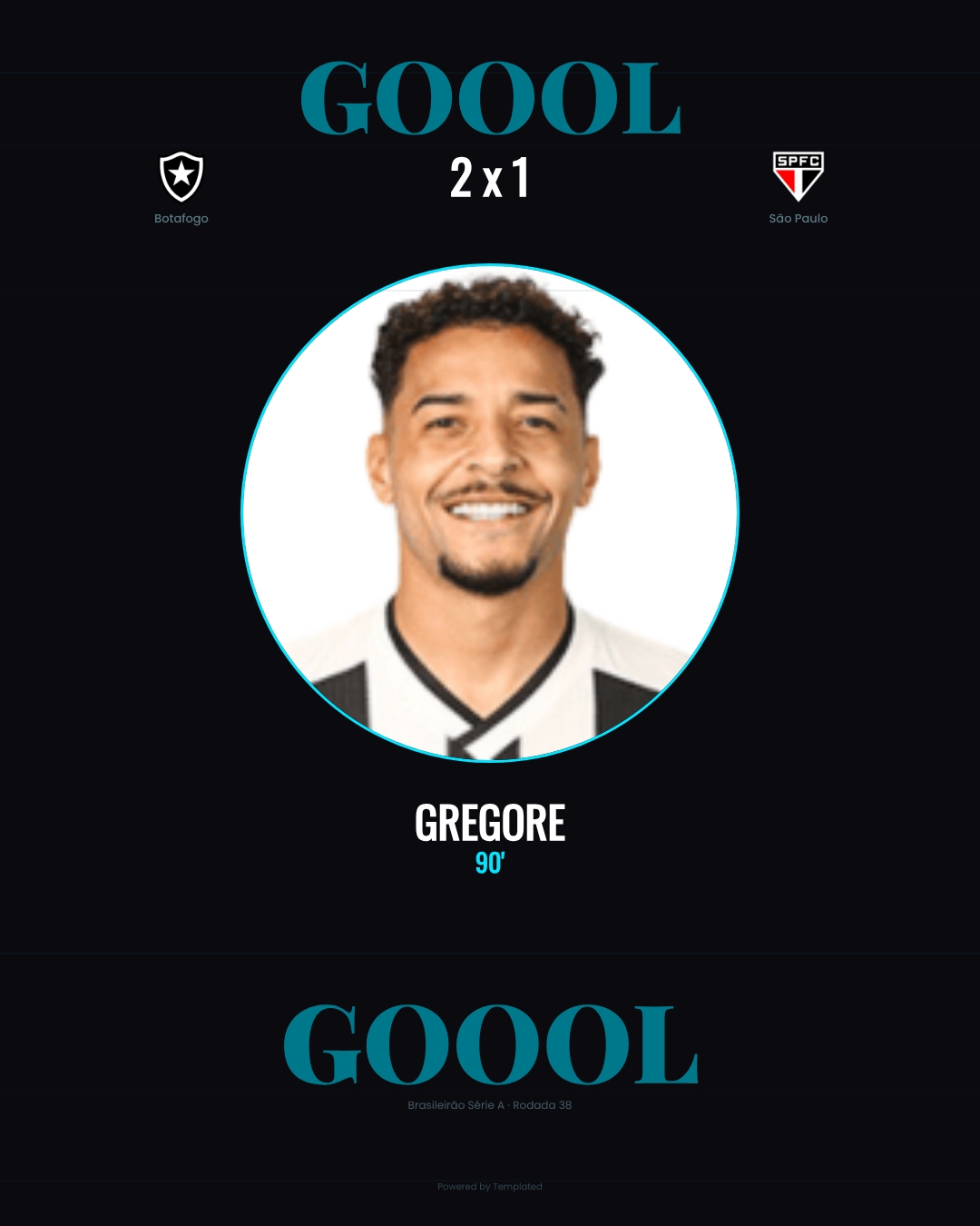 Gregore - Botafogo 2 x 1 São Paulo
