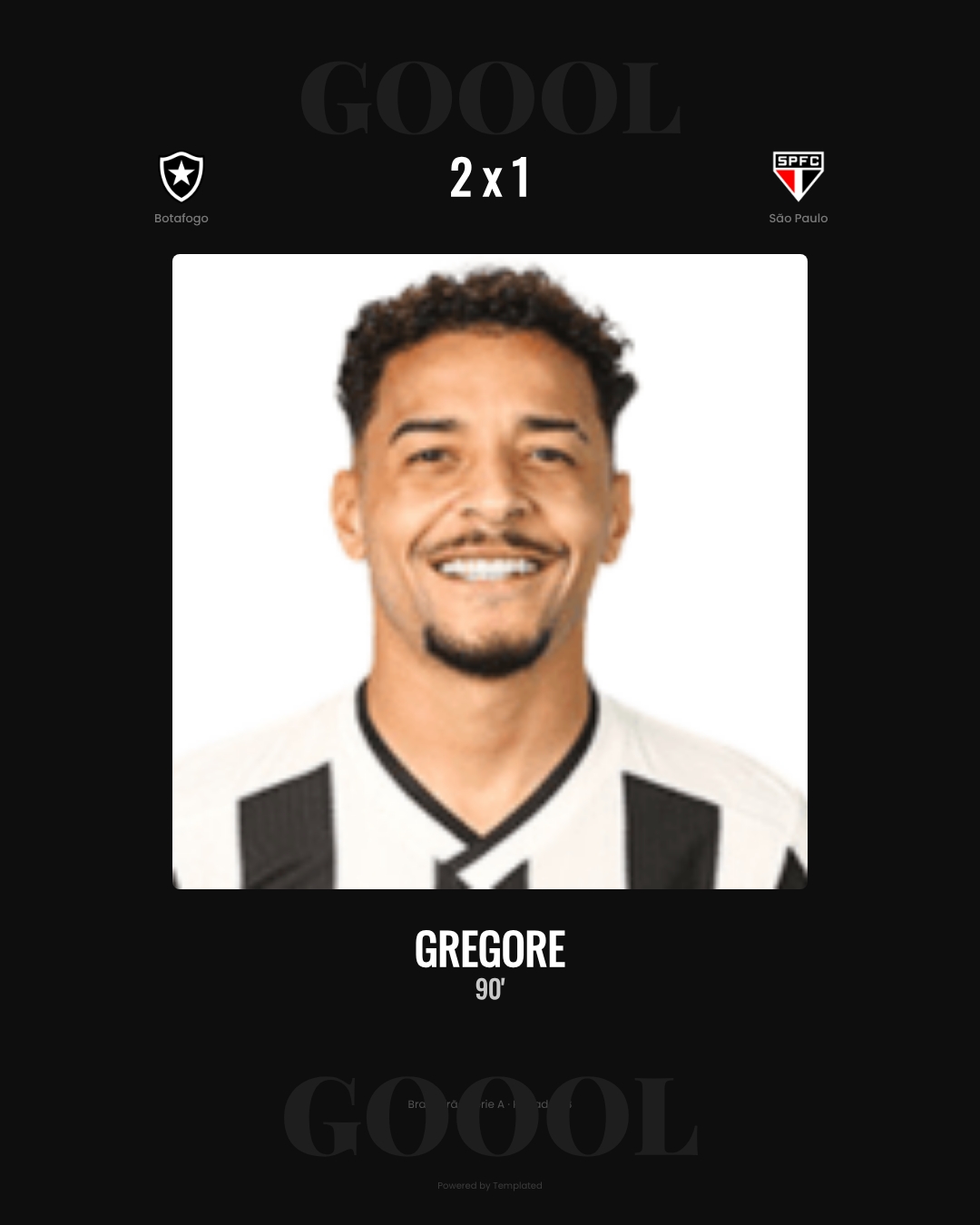 Gregore - Botafogo 2 x 1 São Paulo