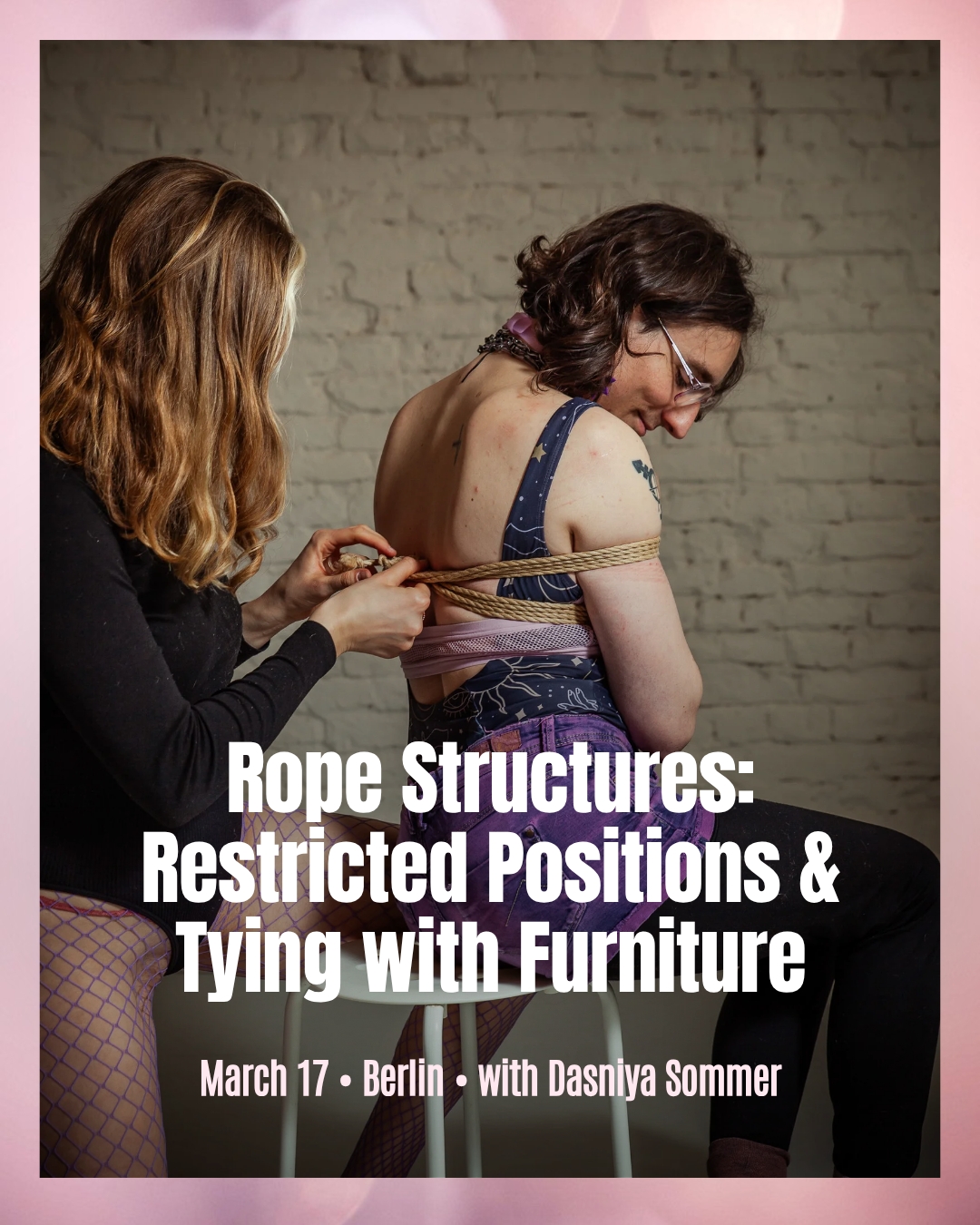 Rope Structures: Restricted Positions & Tying with Furniture
