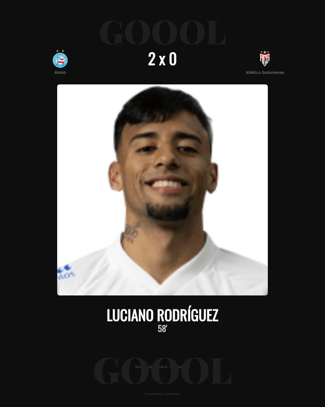 Luciano Rodríguez - Bahia 2 x 0 Atlético Goianiense