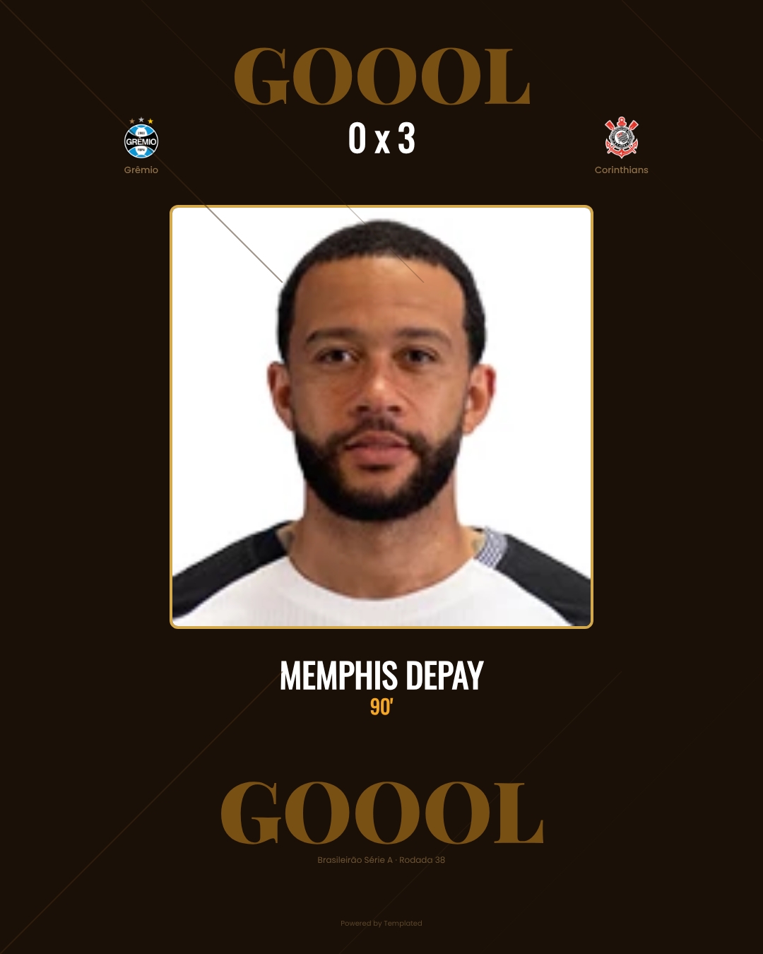 Memphis Depay - Grêmio 0 x 3 Corinthians